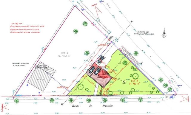 terrain - FROUVILLE - 95